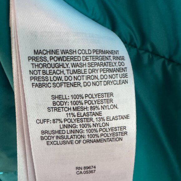 Mountain Hardwear Green/Tan Striped Barnsie Jacket in Women's Large - Picture 15 of 15